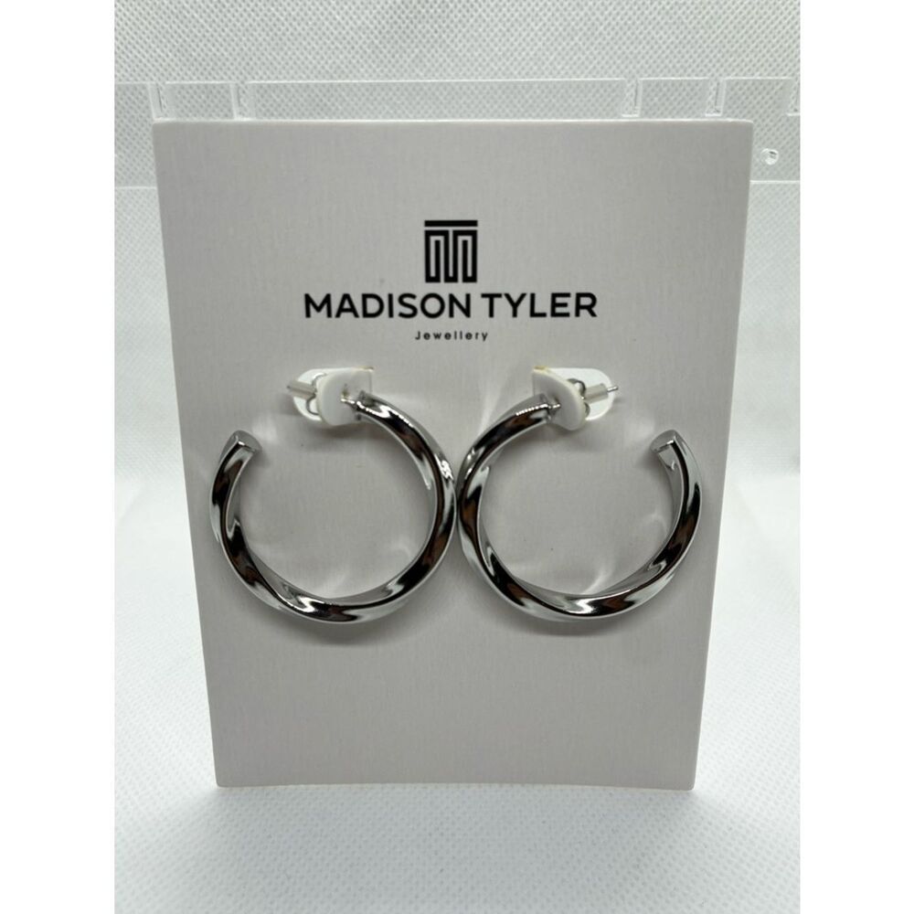 3For$20 Madison Tyler Silver Hoop Earrings